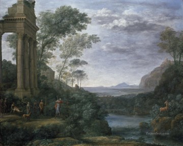アスカニウスがシルヴィアの雄鹿を撃つ風景 クロード・ロラン Oil Paintings